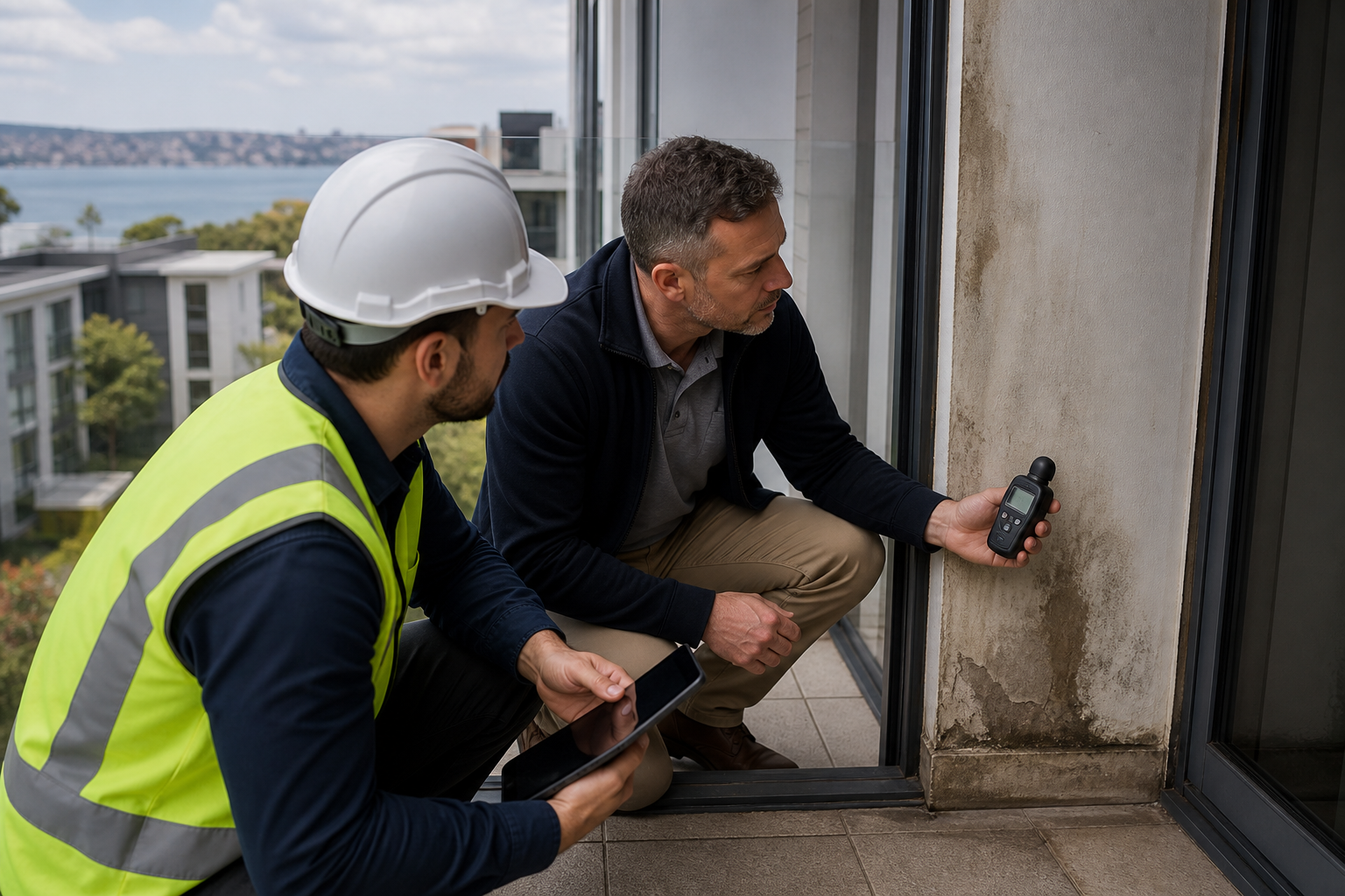 Building defect assessment using diagnostic equipment