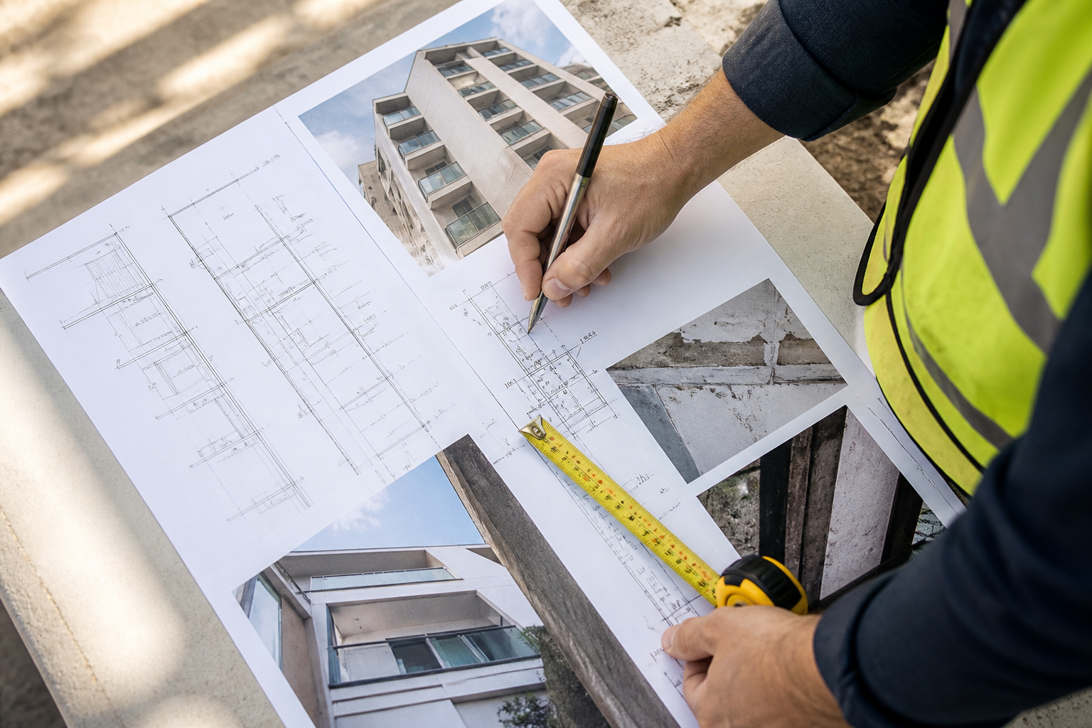 Remedial scope being prepared from plans and site photographs